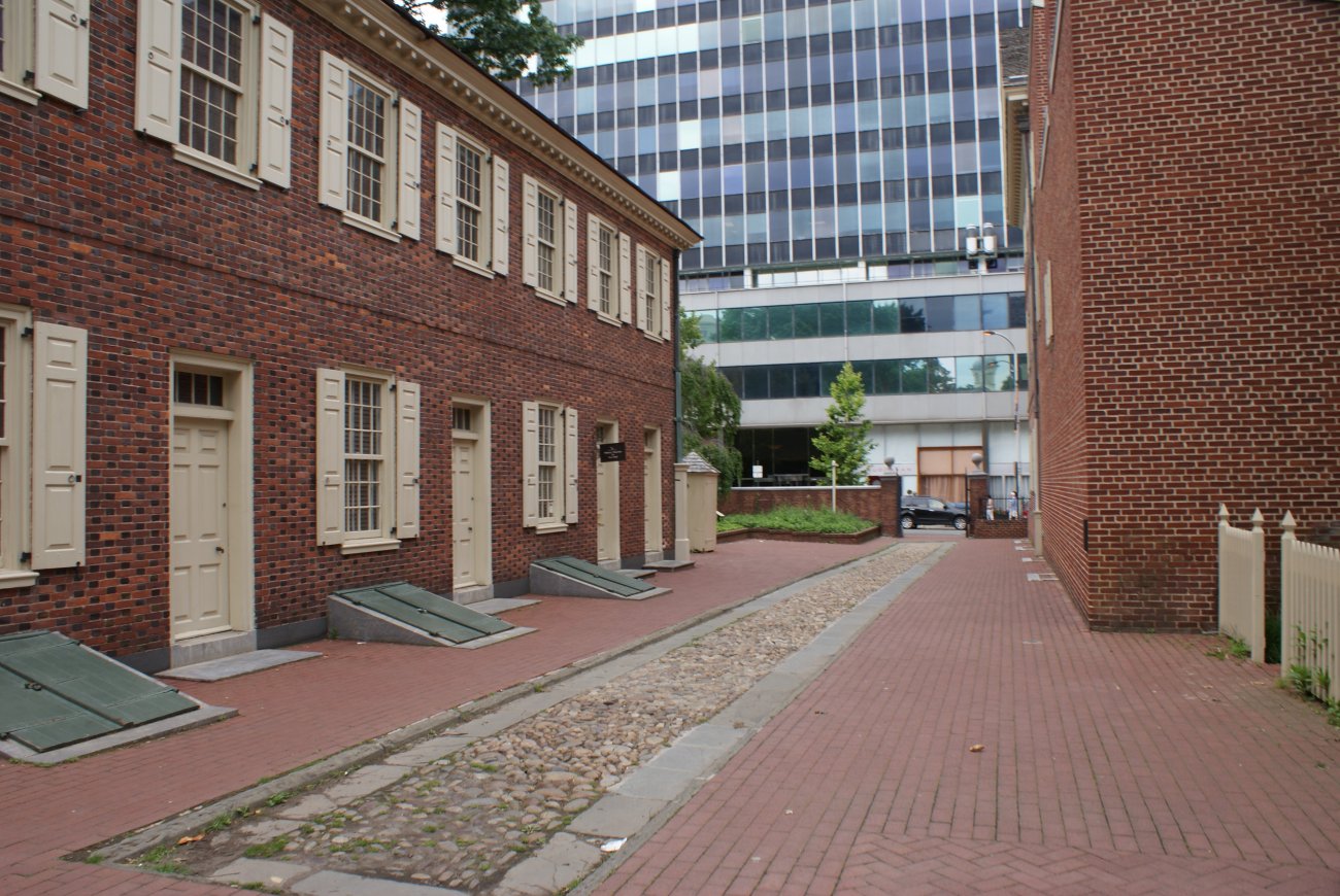 View from front door of Carpenters Hall